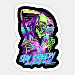 stay creepy Sticker